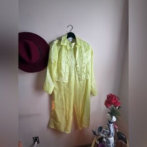 House of Harlow 1960 Vibrant Yellow top and pants set